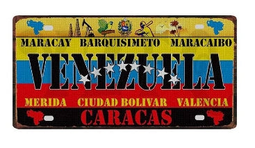 Blechschild - Venezuela