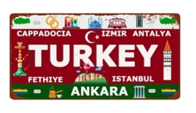Blechschild - Türkei
