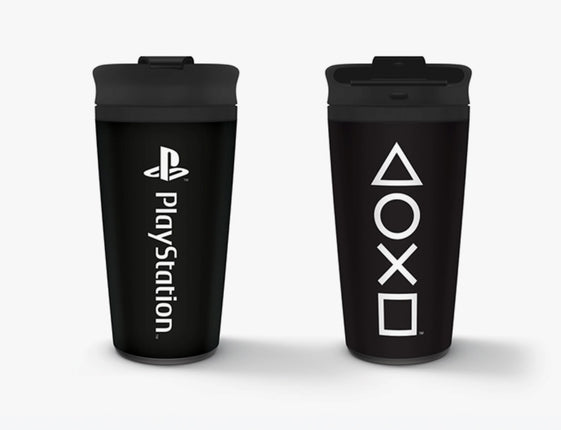 Playstation (Onyx) Reisebecher aus Metall