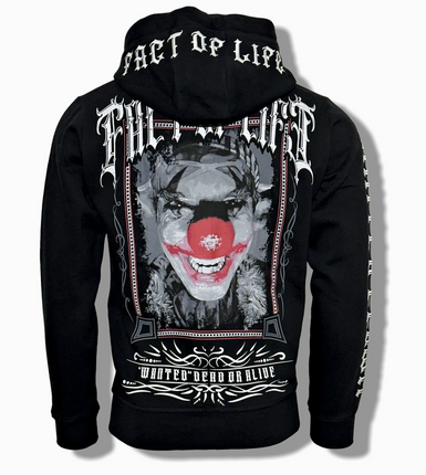 Sweat-Jacke - Wanted Clown - Fact of Life