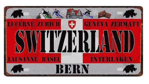 Blechschild - Schweiz