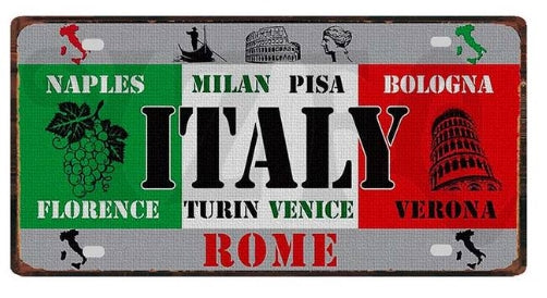 Blechschild - Italien