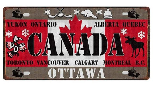 Blechschild - Kanada