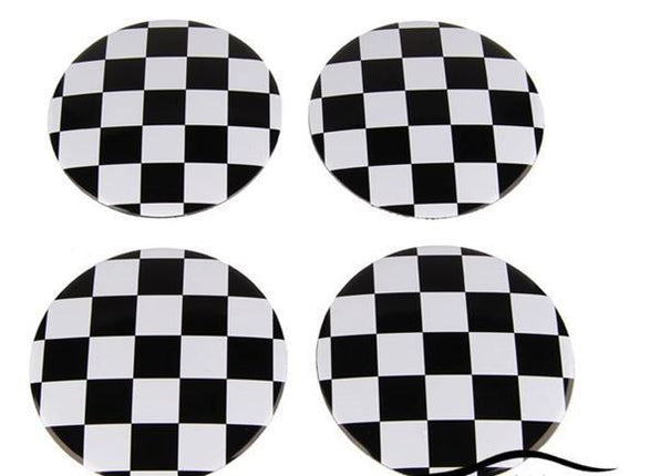 Felgendeckel Aufkleber - Karo