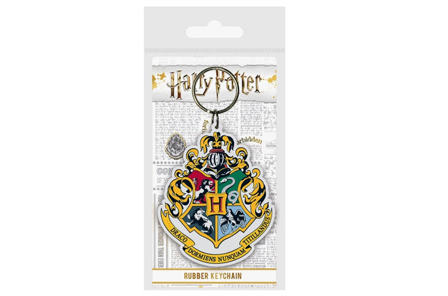 Harry Potter (Hogwarts-Wappen) Gummi-Schlüsselanhänger