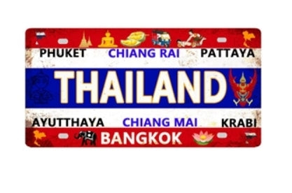 Blechschild - Thailand