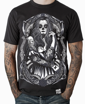 T-Shirt - Lady Calavera - Painful