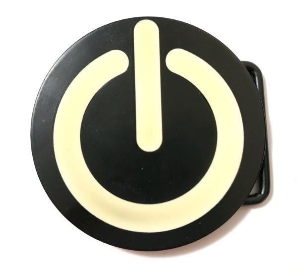 Gürtelschnalle - Power Button