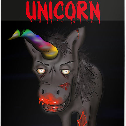 Blechschild - Zombie Unicorn