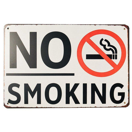 Blechschild - NO SMOKING - Nichtraucherschild
