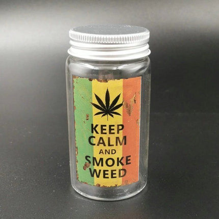 Vorratsglas - Keep calm and smoke weed
