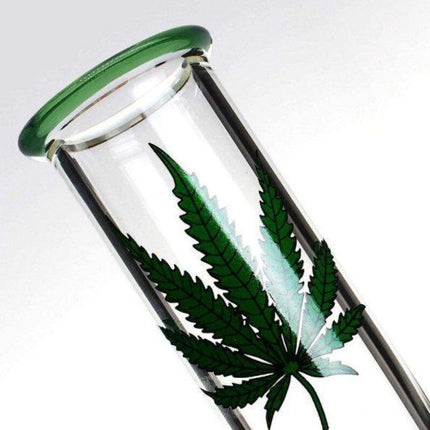 Glasbong - Marijuana Leaf