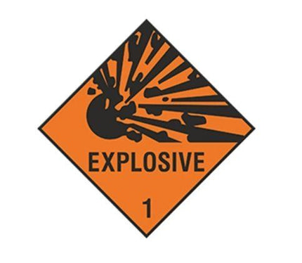Aufkleber - Explosionsgefahr - EXPLOSIVE 1