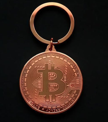 Schlüsselanhänger - Bitcoin Münze