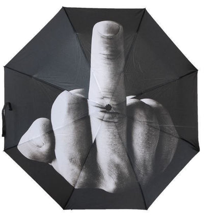 Regenschirm - Mittelfinger