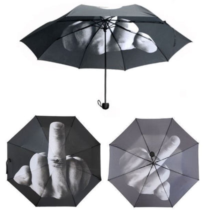 Regenschirm - Mittelfinger